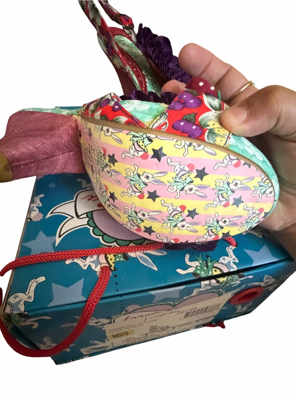 Irregular Choice Raspberry Ripples US 7.5 Eur 38.5 Slingback With Box - Picture 6 of 9
